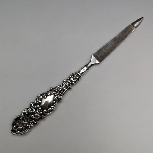 1897 年英國古董純銀手柄指甲銼 L Bennett